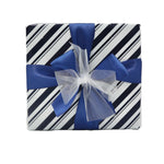 Navy Stripe Gift Wrap & Box