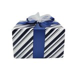 Navy Stripe Gift Wrap & Box