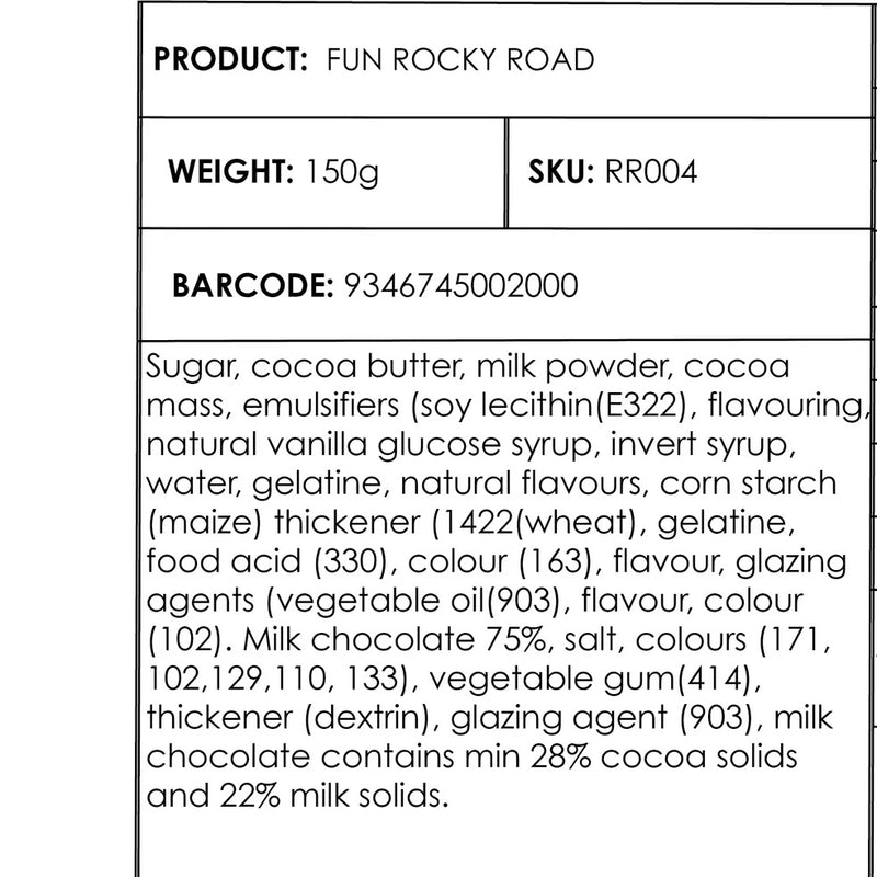 Lolly Rocky Road 150g - Milk