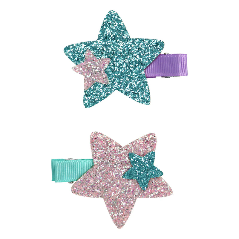 Shimmering Star Glitter Hairclip