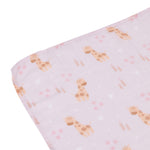 Baby Muslin Wrap - Pink Giraffe