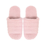 SnuggUps Womens Open Toe Slippers - Blush Pink (Size 7/8 only)